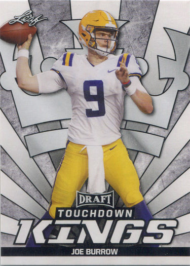 Leaf Draft Football 2020 Touchdown Kings Base Card 85 Joe Burrow