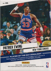 Panini Player of the Day 2020-21 Base Card 85 Patrick Ewing