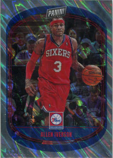 Panini Player of the Day 2021-22 Lava Parallel Base Card 85 A. Iverson 003/199