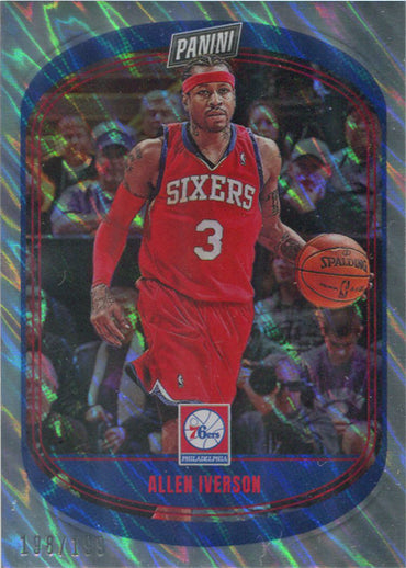 Panini Player of the Day 2021-22 Lava Parallel Base Card 85 A. Iverson 198/199
