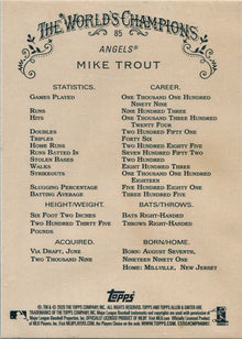 Topps Allen & Ginter Baseball 2020 Silver Frame Parallel Card 85 Mike Trout