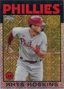 Topps Update Baseball 2021 Chrome Silver Card 86C-10 Rhys Hoskins