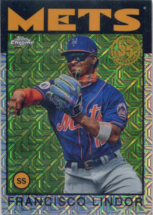 Topps Update Baseball 2021 Chrome Silver Card 86C-26 Francisco Lindor