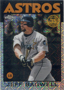 Topps Update Baseball 2021 Chrome Silver Card 86C-32 Jeff Bagwell
