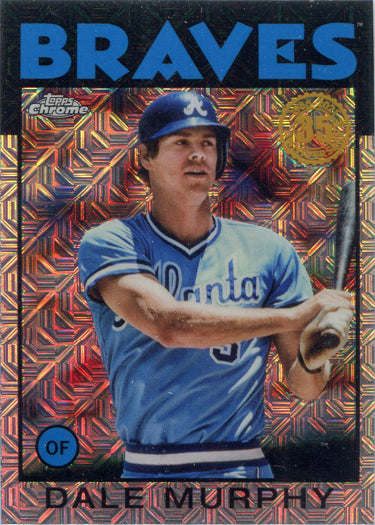 Topps Update Baseball 2021 Chrome Silver Card 86C-34 Dale Murphy