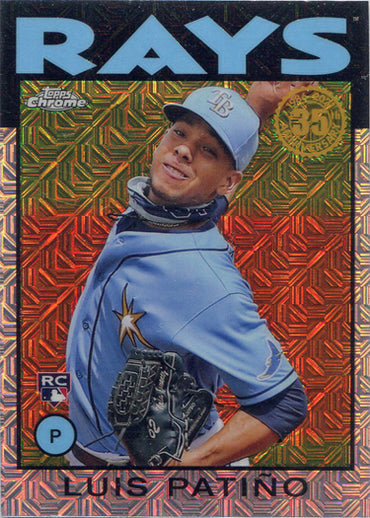 Topps Update Baseball 2021 Chrome Silver Card 86C-44 Luis Patino