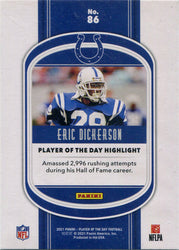 Panini Player Of The Day Football 2021 Base Card 86 Eric Dickerson