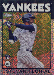 Topps Series Two Baseball 2021 Chrome Silver Card 86TC-10 Estevan Florial