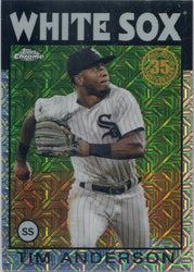 Topps Series Two Baseball 2021 Chrome Silver Card 86TC-11 Tim Anderson