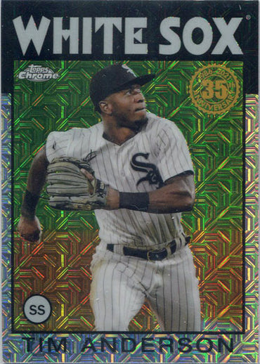 Topps Series Two Baseball 2021 Chrome Silver Card 86TC-11 Tim Anderson