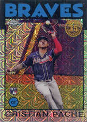 Topps Series Two Baseball 2021 Chrome Silver Card 86TC-33 Cristian Pache