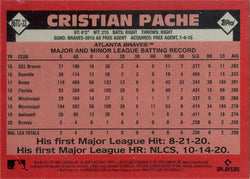 Topps Series Two Baseball 2021 Chrome Silver Card 86TC-33 Cristian Pache