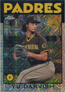 Topps Series Two Baseball 2021 Chrome Silver Card 86TC-38 Yu Darvish