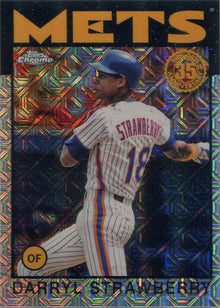 Topps Series Two Baseball 2021 Chrome Silver Card 86TC-67 Darryl Strawberry