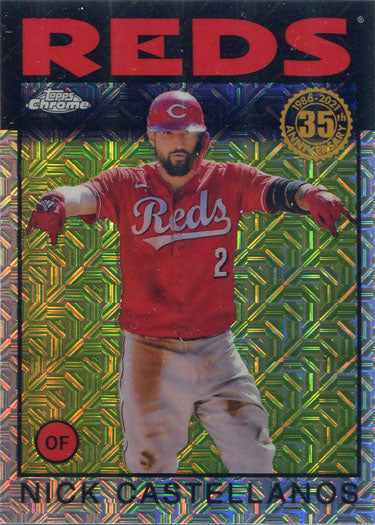 Topps Series Two Baseball 2021 Chrome Silver Card 86TC-88 Nick Castellanos