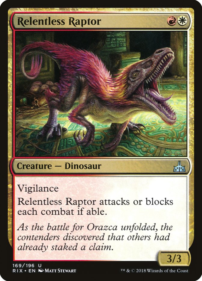 Relentless Raptor [Rivals of Ixalan]
