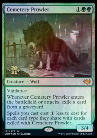 Cemetery Prowler [Innistrad: Crimson Vow Prerelease Promos]