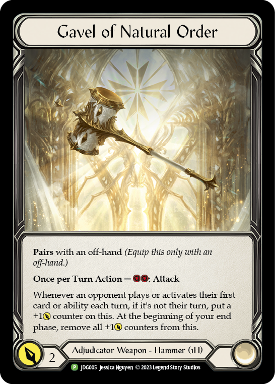 Theryon, Magister of Justice [JDG005] (Promo) Cold Foil