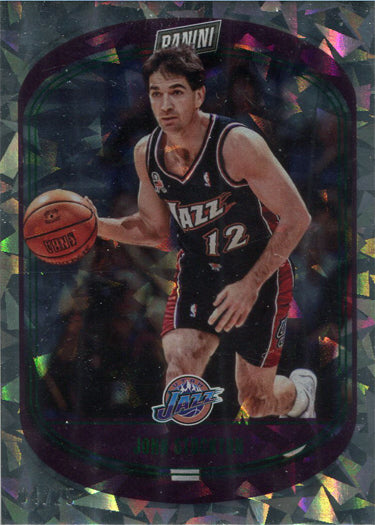 Panini Player of the Day 2021-22 Cracked Ice Parallel Card 89 J. Stockton 04/25
