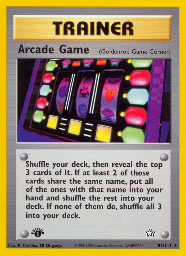 Arcade Game (83/111) [Neo Genesis 1st Edition]