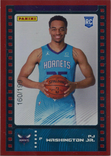 Panini Sticker Card Collection Basketball 2019-20 Red Parallel Card 90 PJ Wash.