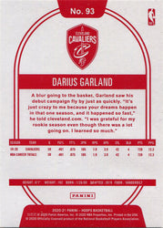 Panini Hoops Basketball 2020-21 Red Back Parallel Card 93 Darius Garland