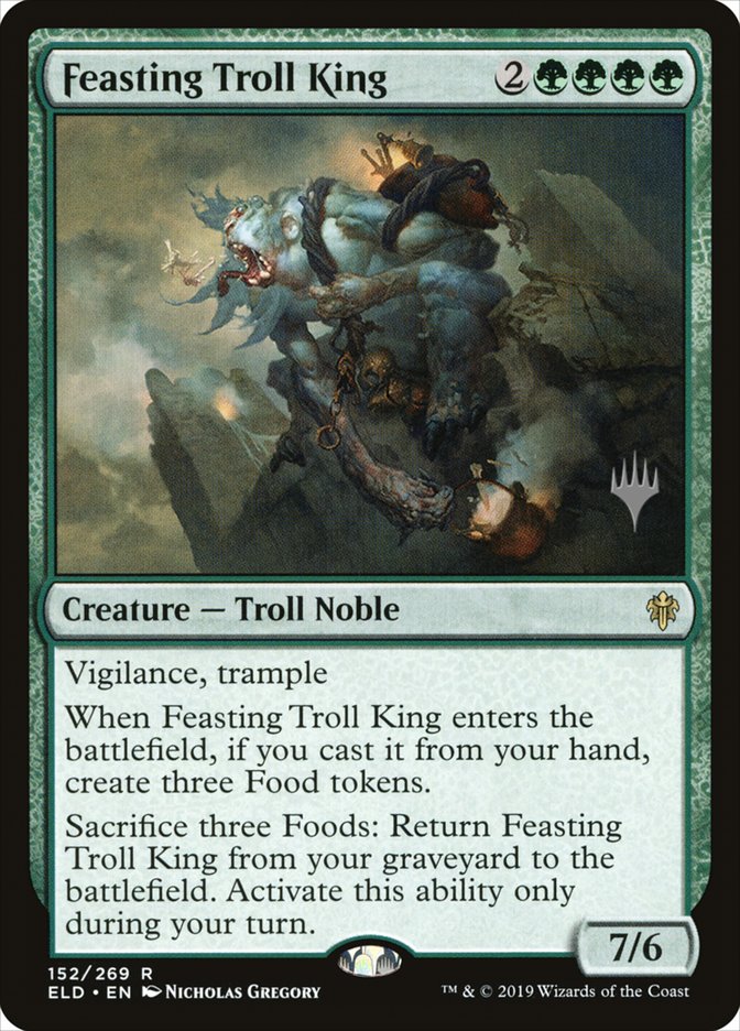Feasting Troll King (Promo Pack) [Throne of Eldraine Promos]