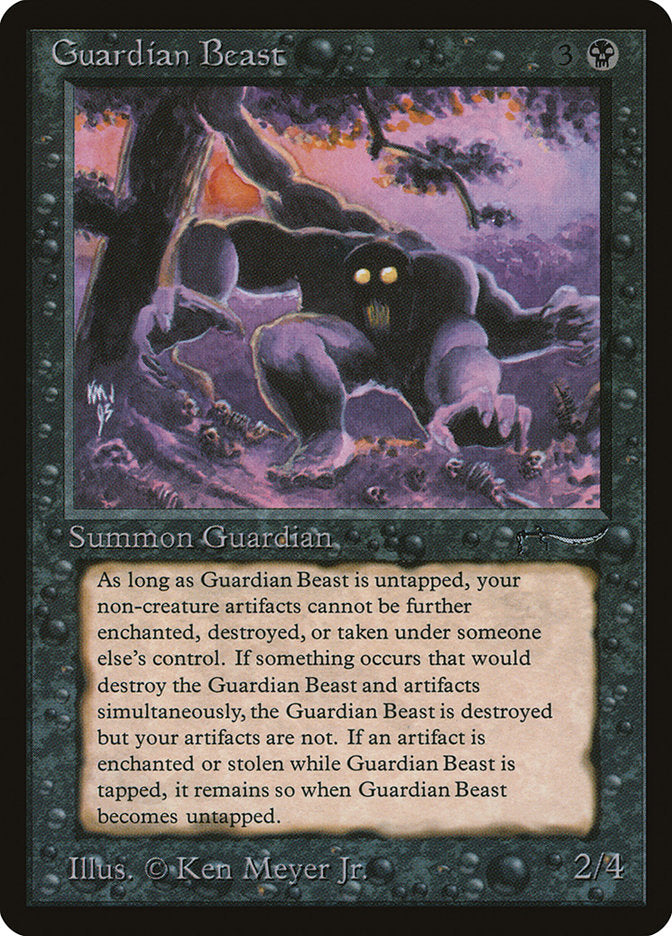 Magic MTG Guardian Beast [Arabian Nights] Graded CGC 7 NM