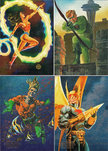 DC Comics Master Series Foil Complete 4 Card Chase Set