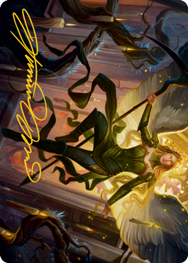 Sigarda, Champion of Light Art Card (Gold-Stamped Signature) [Innistrad: Midnight Hunt Art Series]