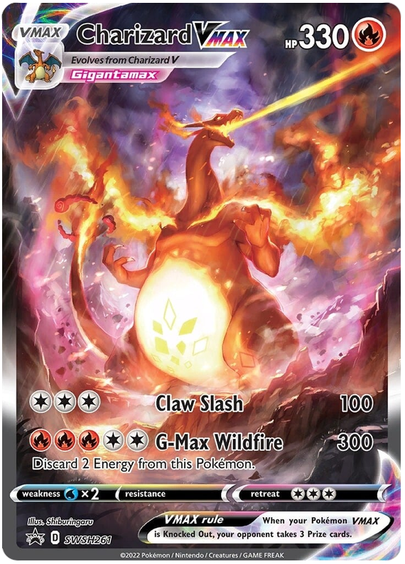 Pokémon Charizard VMAX (SWSH261) [Sword & Shield: Black Star Promos] Graded PSA 9 Mint