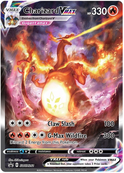 Pokémon Charizard VMAX (SWSH261) [Sword & Shield: Black Star Promos] Graded PSA 9 Mint