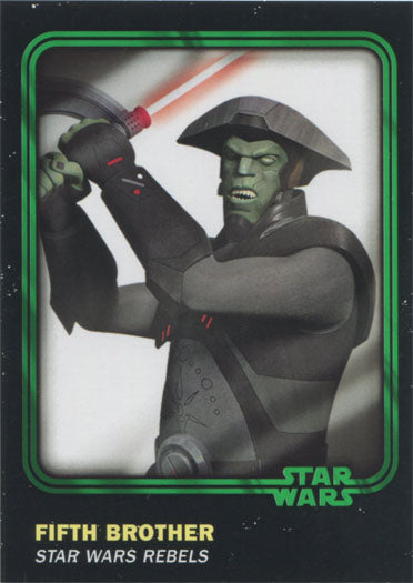 Star Wars Card Trader 2016 Green Parallel Chase Card 96 #31 of 99