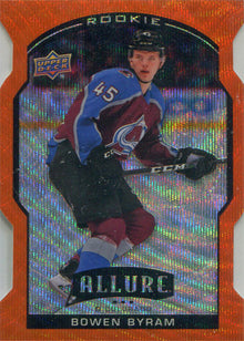 Upper Deck Allure Hockey 2020-21 Orange Slice Parallel Base Card 98 Bowen Byram