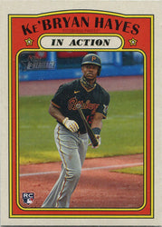 Topps Heritage Baseball 2021 In Action Base Card 98 Ke'Bryan Hayes