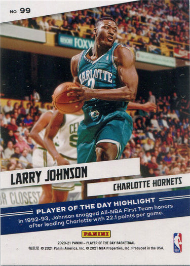 Panini Player of the Day 2020-21 Base Card 99 Larry Johnson