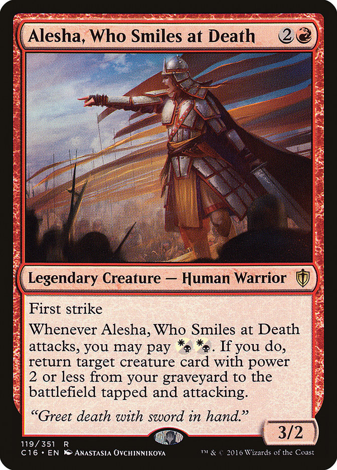 Alesha, Who Smiles at Death [Commander 2016]