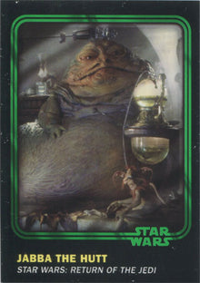 Star Wars Card Trader 2016 Green Parallel Chase Card 9 Jabba #14 of 99