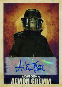 Solo Star Wars Story Autograph Card A-AC Aidan Cook as Aemon Gremm