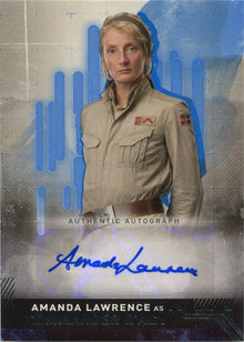 Star Wars Rise Skywalker Autograph Card A-AL Amanda Lawrence as D'Acy Blue 14/99