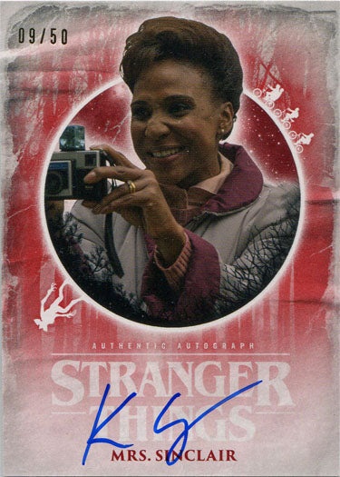 Stranger Things Upside Down Autograph Card A-KC Red Karen Ceesay Sinclair 09/50