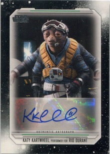 Star Wars Skywalker Saga Autograph Card A-KK Katy Kartwheel as Rio Durant