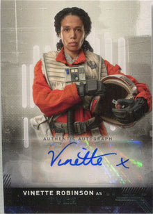 Star Wars Rise Skywalker Autograph Card A-VR Vinette Robinson As Tyce