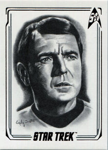 Star Trek 50th Anniversary ArtiFEX Emily Tester Chase Card A04 Scotty