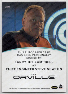 Orville Archives Autograph Card A10 Larry Joe Campbell as Chief Engineer Steve Newton (Full Bleed)