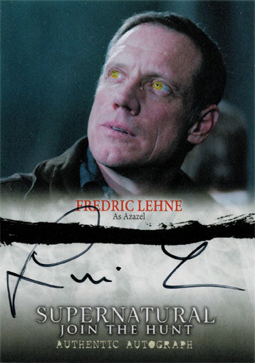 Supernatural Seasons One to Three Autograph Card A10 Fredric Lehne As Azazel