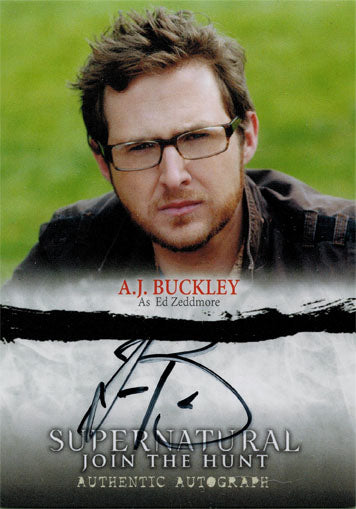 Supernatural Seasons One to Three Autograph Card A11 AJ Buckley As Ed Zeddmore