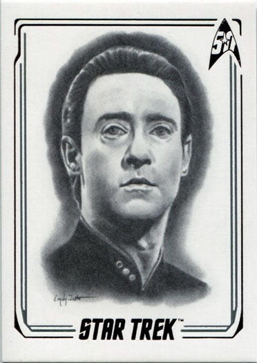 Star Trek 50th Anniversary ArtiFEX Emily Tester Chase Card A12 LtCdr. Data