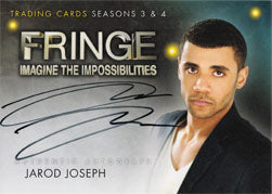 Fringe Seasons Three & Four Autograph Card A13 Jarod Joseph as Agent Tim