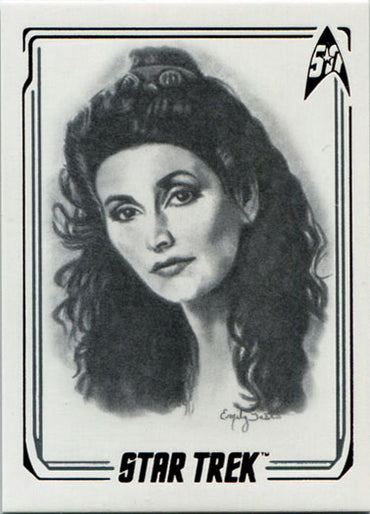 Star Trek 50th Anniversary ArtiFEX Emily Tester Chase Card A14 Counselor Troi